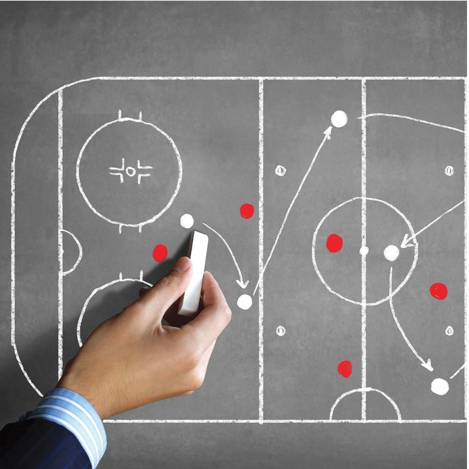 Мел квадратный школьный ПИФАГОР белый, 100 шт